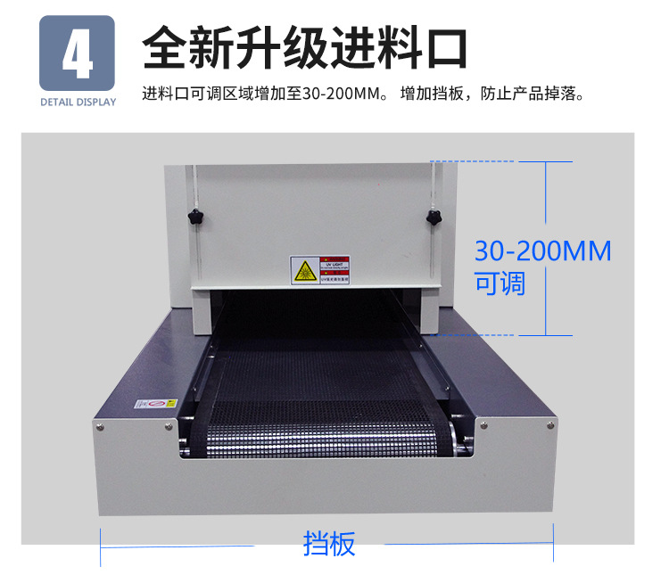 LY400-2BY3光油UV光固化机6kw高配UV固化机两档调光UV隧道炉双灯