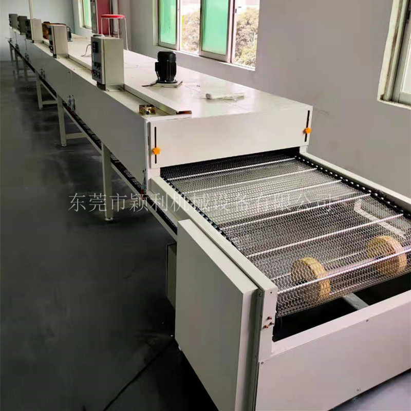 江苏隧道炉特氟龙烤炉烘干机红外线产品表面喷涂线光油胶水网带线
