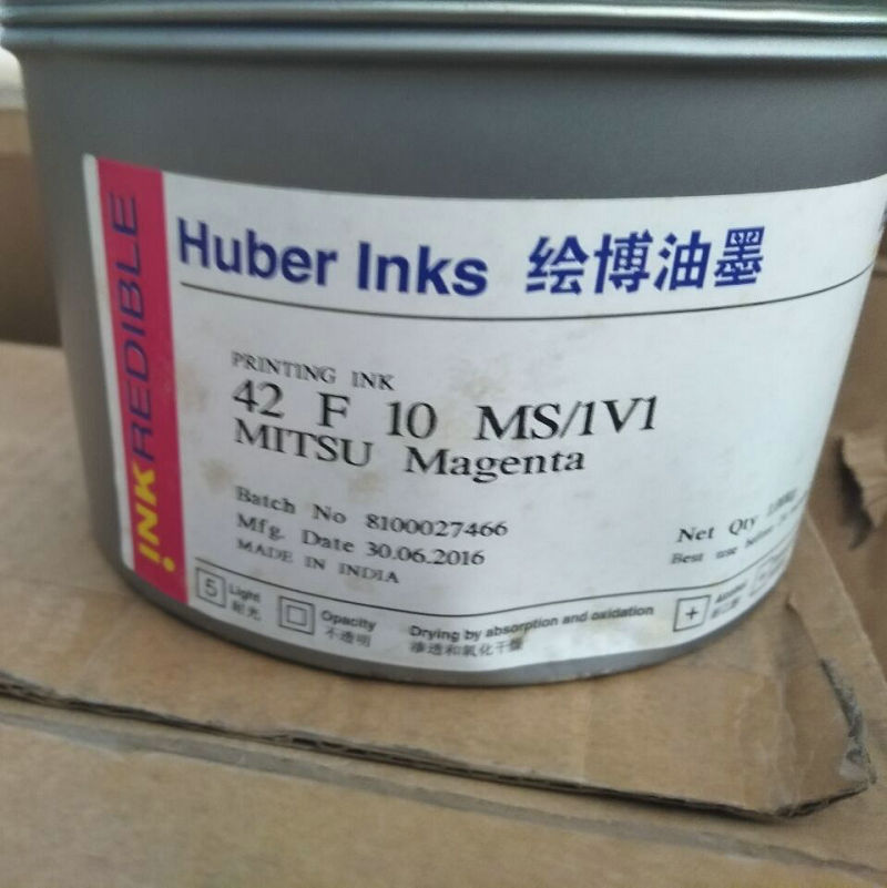 油墨胶印绘博富林低迁移油墨绘博植物油UV白墨胶印机UV印刷油墨