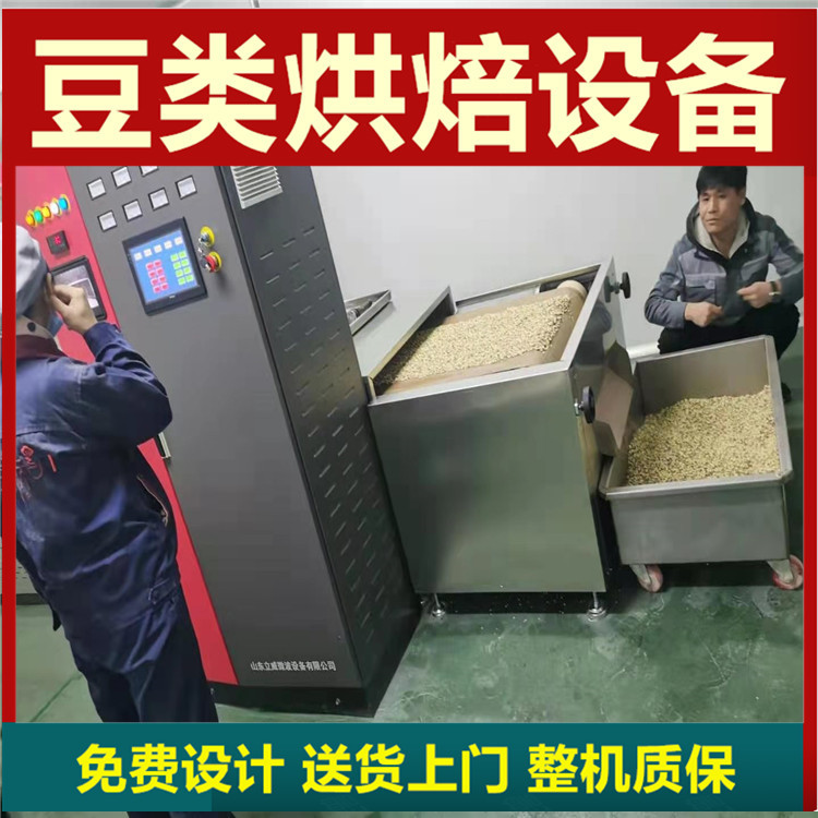 花生米熟化设备花生米微波熟化机花生米炒熟隧道炉