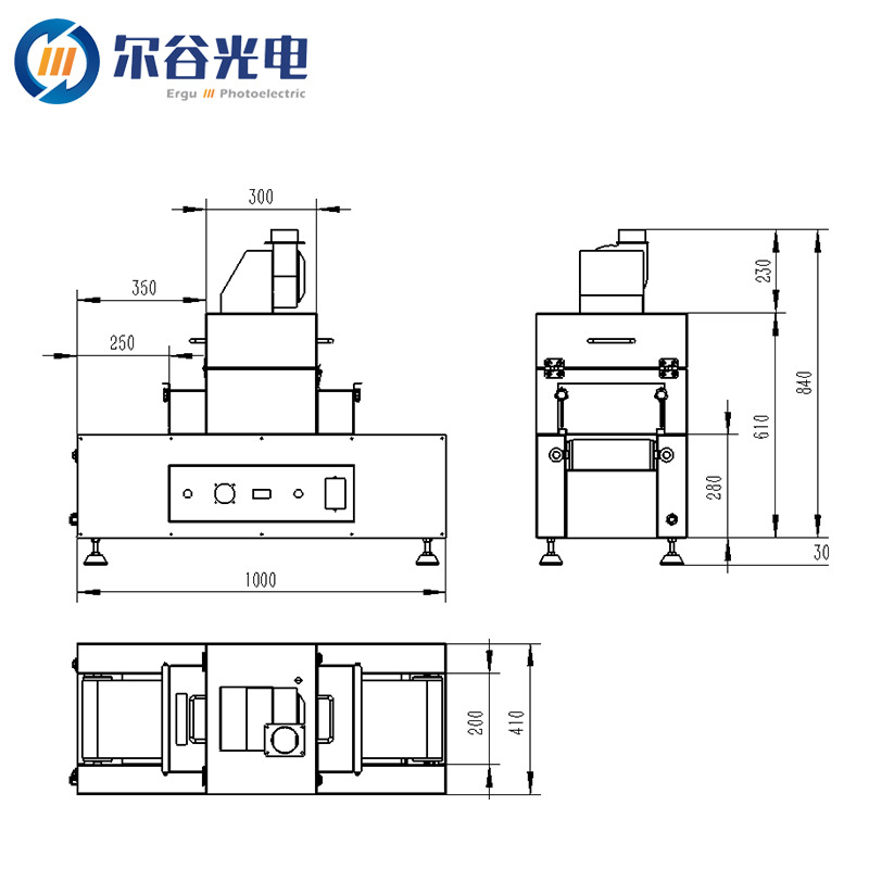RX200-1紫外线UV光固机UV胶光油固化炉桌面式UV固化机小型UV设备