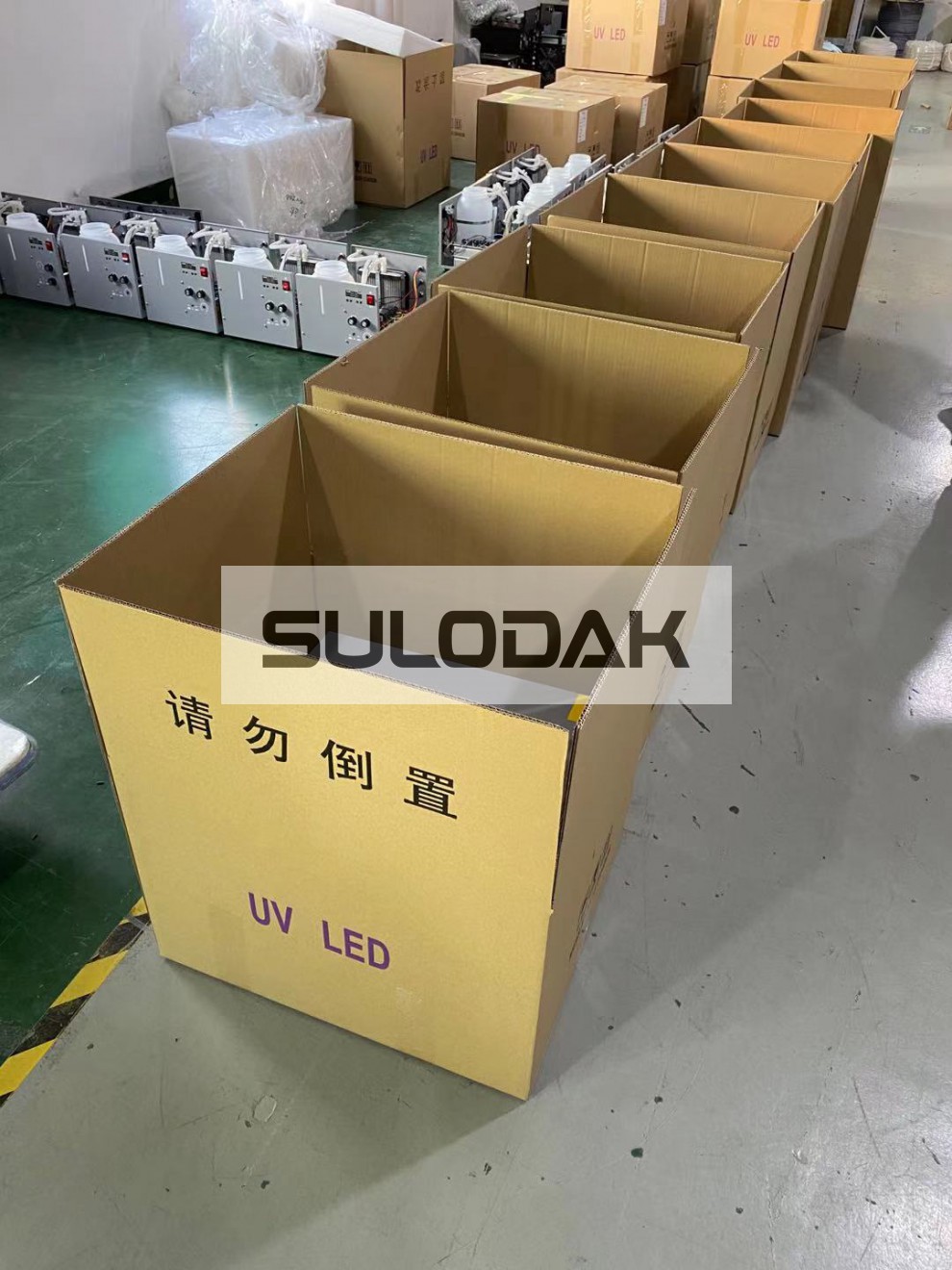 6015双喷头UV平板打印机UVLED油墨光油干燥固化紫外线蓝紫光灯