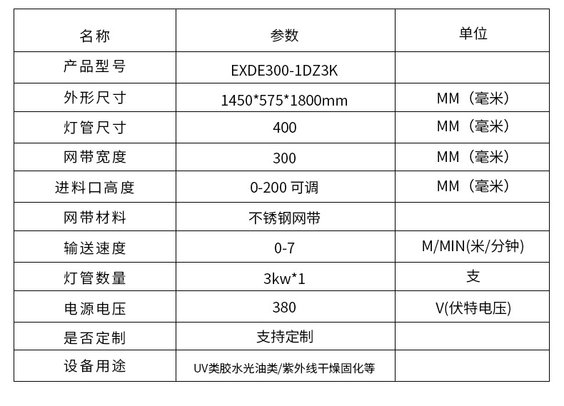 定制紫外线防爆UV固化机UV涂料油墨烘干机EX防爆UV机UV固化设备