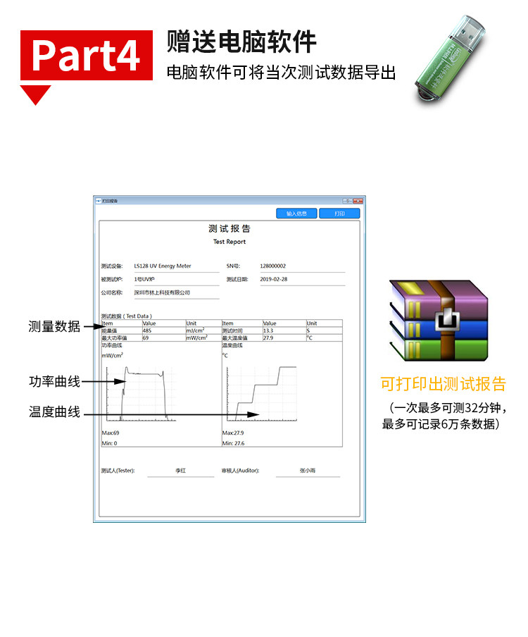 照度计_395nm冷光源UV能量计平行光曝光机能量计UV灯能量测试仪林上LS128