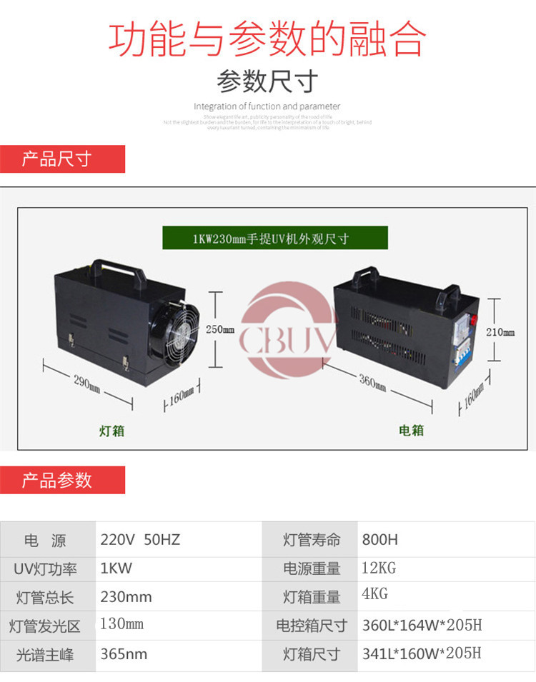 uv固化机_1kw2kw3kw250wuv光固机小型uv固化机紫外线灯管现货