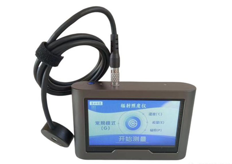 紫外辐照仪紫外线辐射强度计三通道多量程触摸屏辐射照度计UV-ABC