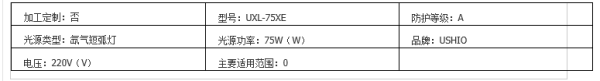 日本USHIO品牌USH-250BYUV灯,紫外线灯,点光源