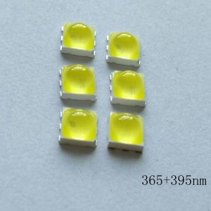 紫光灯珠_5050uvled紫光灯珠双波段光源0.5uv美甲led