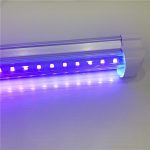 T8一体化LED紫光灯管395NM固化灯紫外线消毒诱蚊UV紫外灯管植物灯