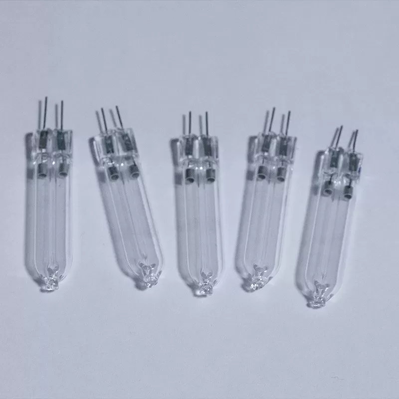 厂家定制冷阴极UV紫外线杀菌消毒灯管185nmU型石英灯管直径4mm