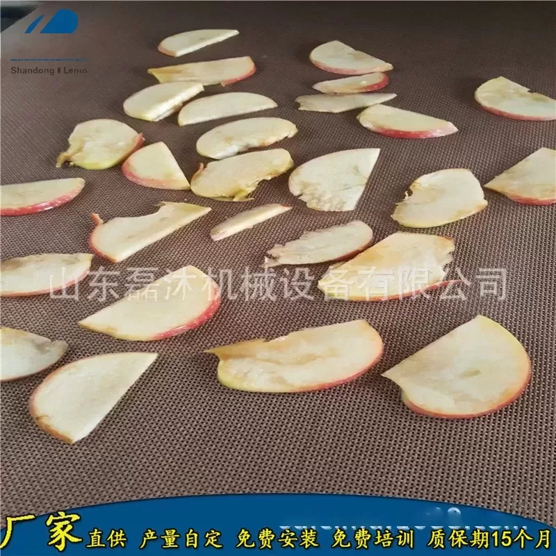 苹果片脱水烘干效果/薯片烘干机微波隧道炉/磊沐微波
