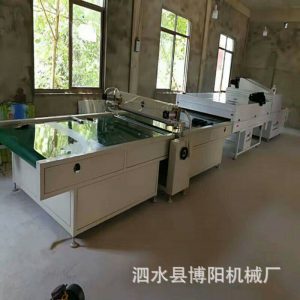 厂家直销光油淋涂机背景墙淋幕机新款UV固化机视频