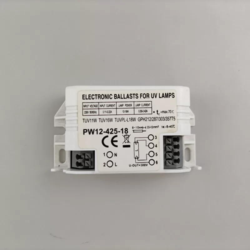 UV光氧光解灯管紫外线臭氧消毒柜杀菌灯管电子镇流器PW12-425-18W