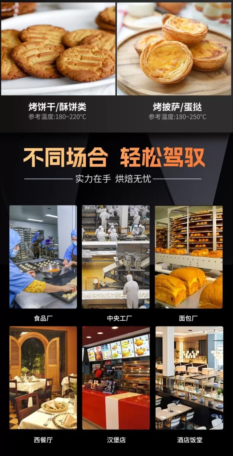 大型烘焙热风旋转烤箱16/32/64盘热风炉电热/燃气/柴油食品工厂