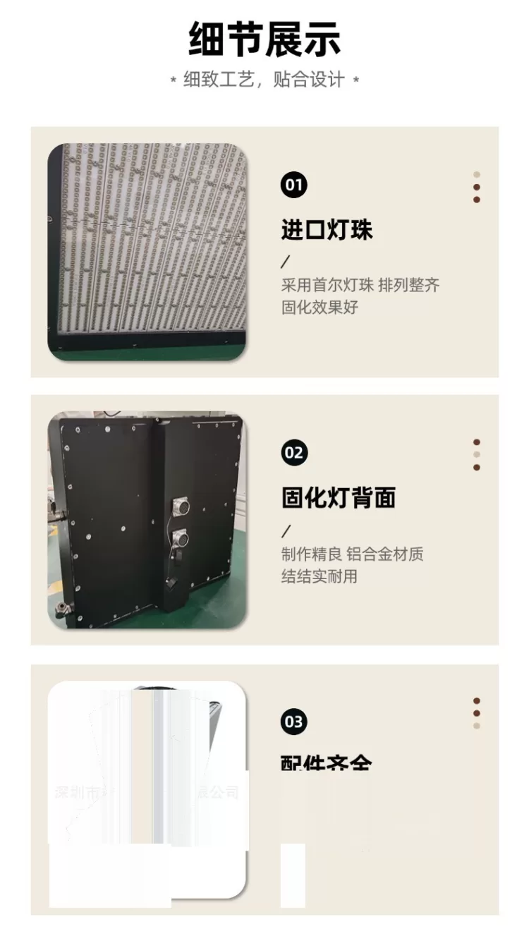 定制LEDUV固化灯面光源源头工厂尺寸波长光强均可定做具体尺寸需