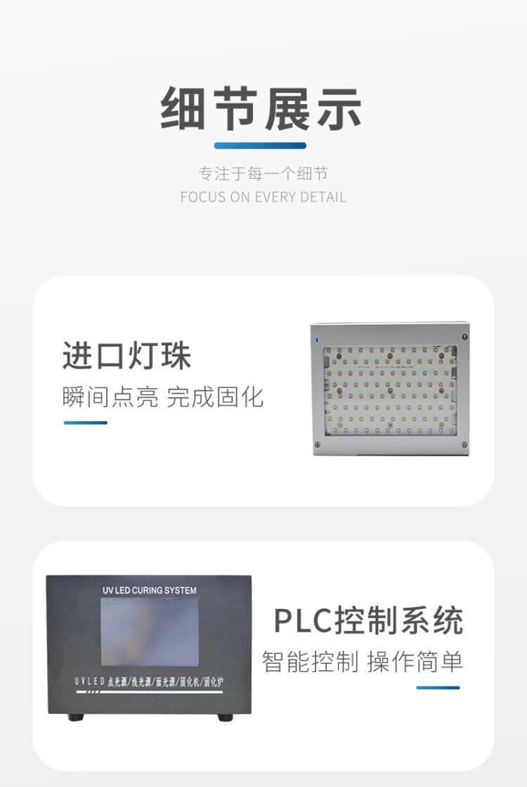 源头工厂UVLED面光源 UVLED固化灯固化炉 紫外线光源UVLED光固机