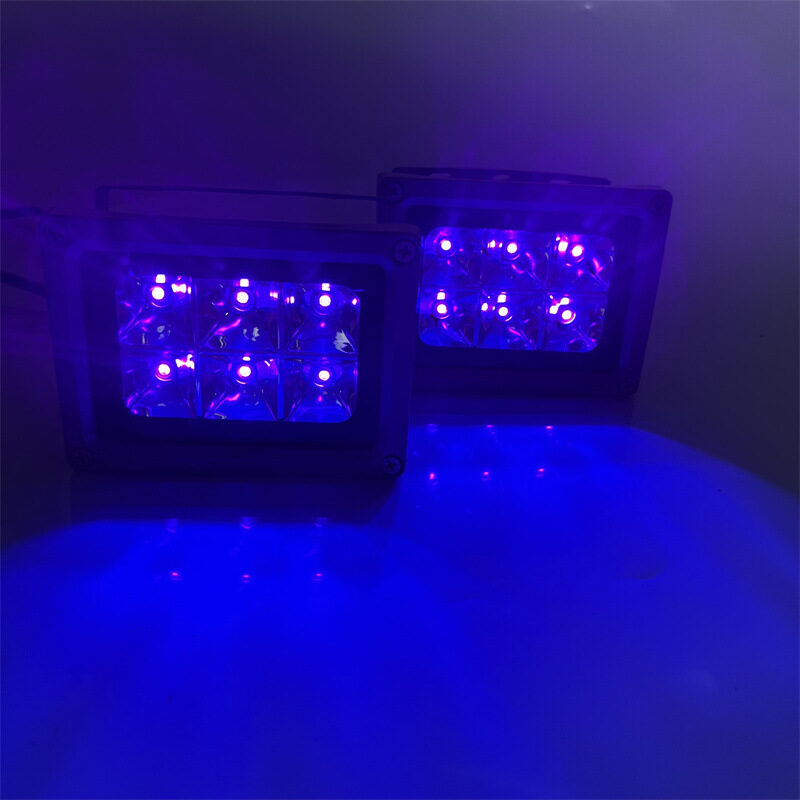 爆款UV胶固化灯小型固化设备led室内灯具灯405nm紫外线油墨投光灯