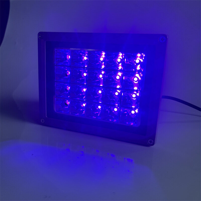 爆款UV胶固化灯小型固化设备led室内灯具灯405nm紫外线油墨投光灯