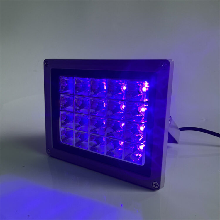 爆款UV胶固化灯小型固化设备led室内灯具灯405nm紫外线油墨投光灯