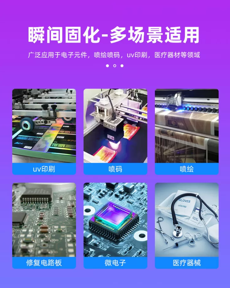 特惠 UVLED喷码面光源 适配G5/G6喷头冷光源流水线二维码光固化灯