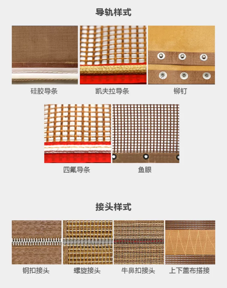 粉末喷涂固化PTFE网带 特氟龙耐高温输送带 固化炉烘道网格传送带