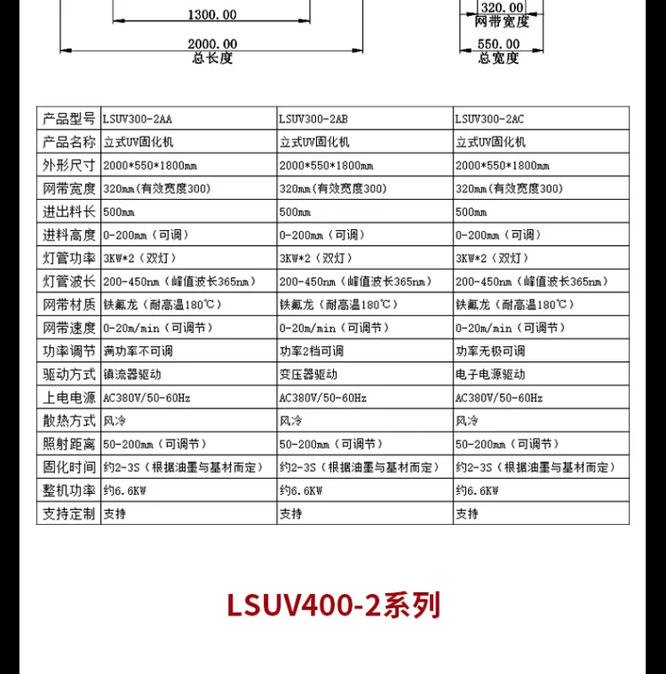 紫外线UV固化炉 双灯大功率无影胶UV光固化机 丝印油墨干燥UV设备