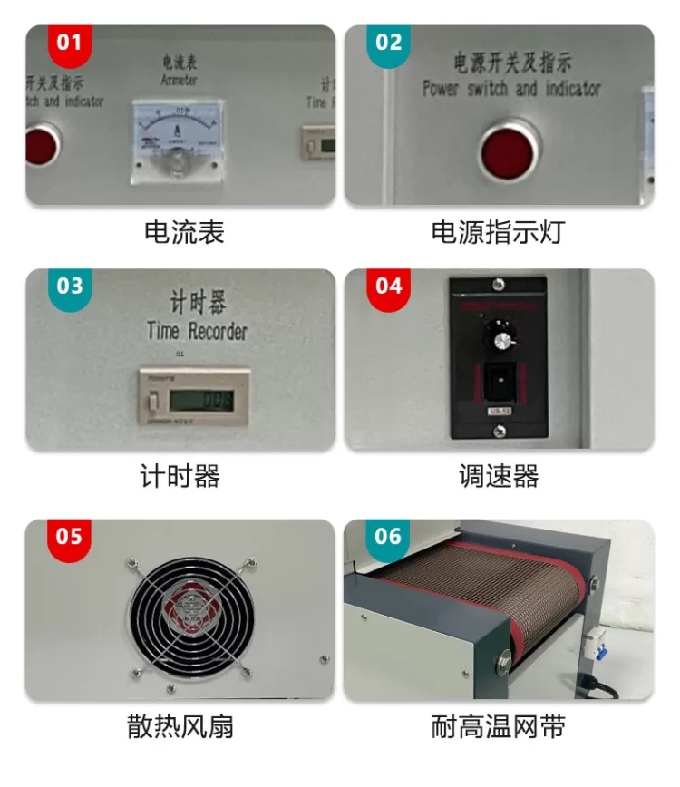紫外线光固化UV机UV胶灯光油墨设备汞灯UV固化炉烘干机桌面便携