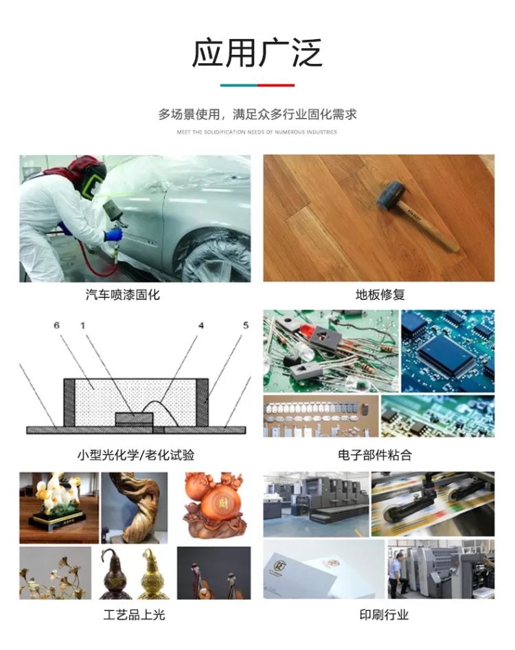 紫外线光固化UV机UV胶灯光油墨设备汞灯UV固化炉烘干机桌面便携