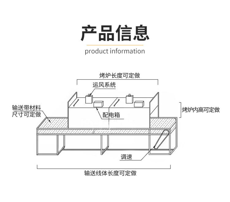 隧道炉烘干线 食品隧道烘烤炉 高温工业隧道炉烘干线隧道式烘干机