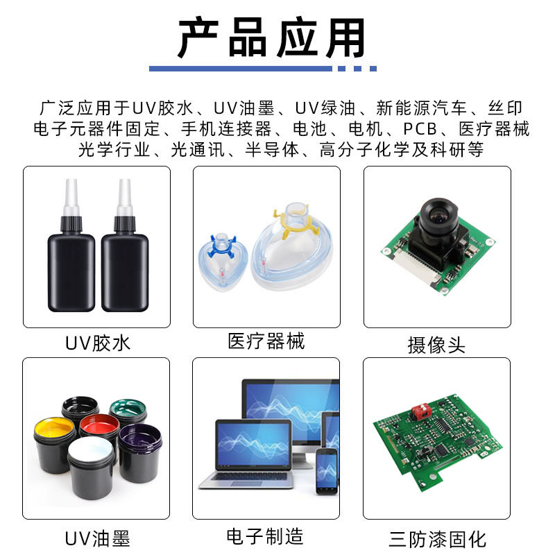 面光源uvled固化灯大功率UV紫外线固化灯100*100mm 365nm固化灯
